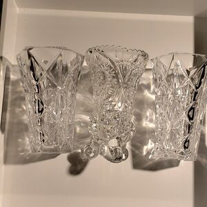 Crystal Vase Set Curated 6in